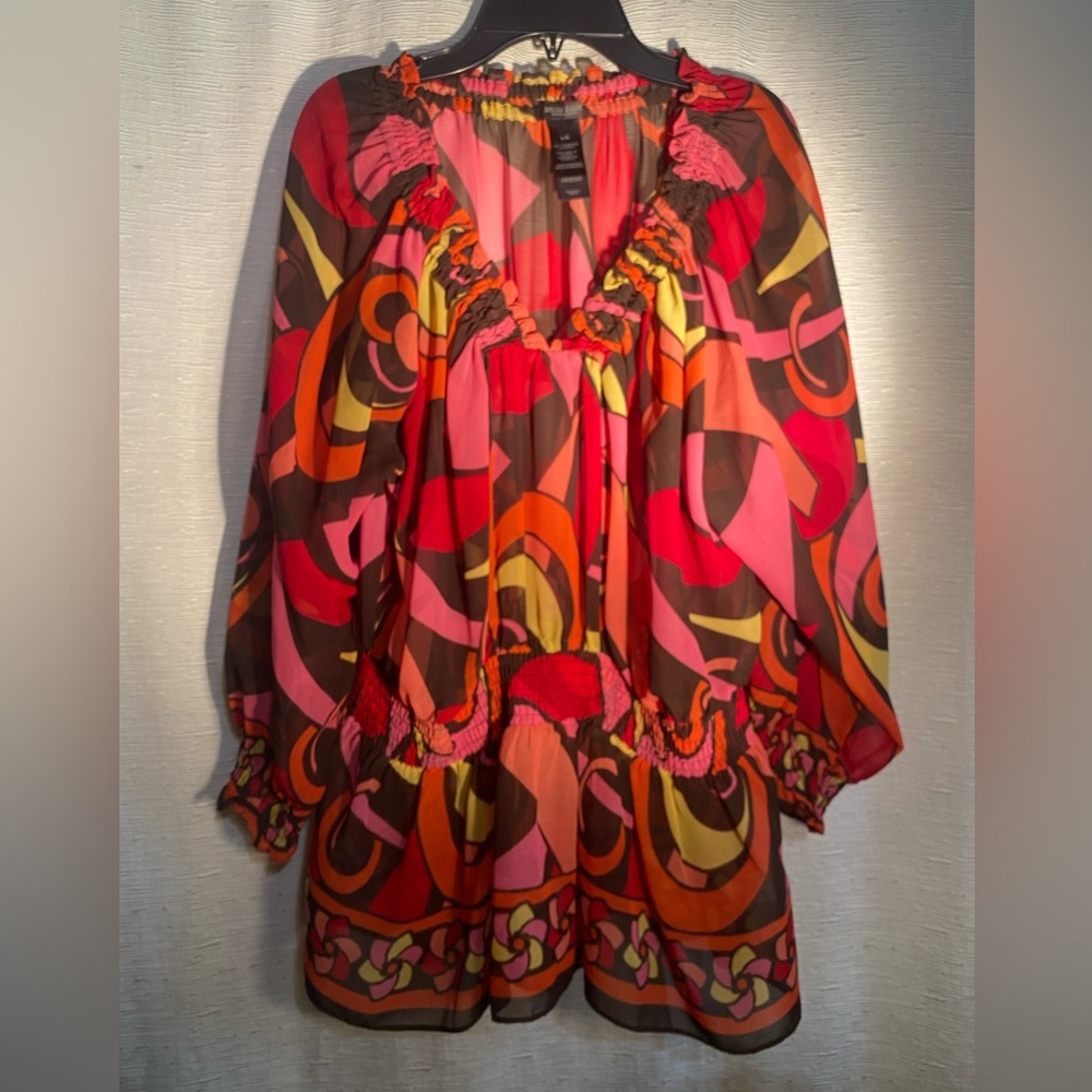 BisouBisou Size L/G multicolored, shear, blouse